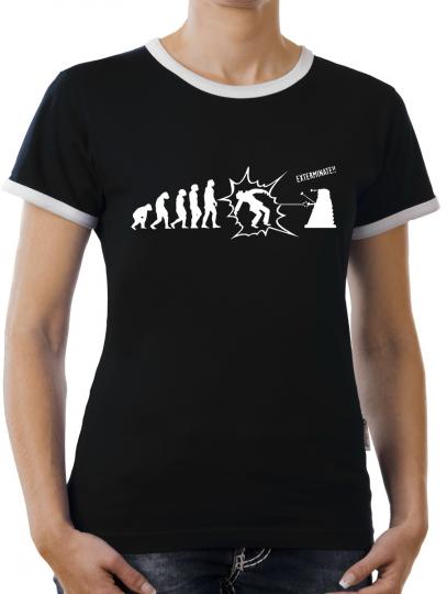 TLM Who Exterminate Kontrast T-Shirt Damen 