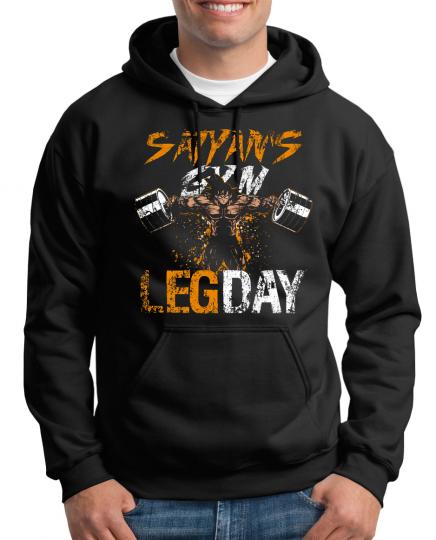 Saiyans Gym Legday Kapuzenpullover 