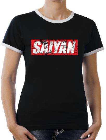 TLM Saiyan Logo Kontrast T-Shirt Damen 