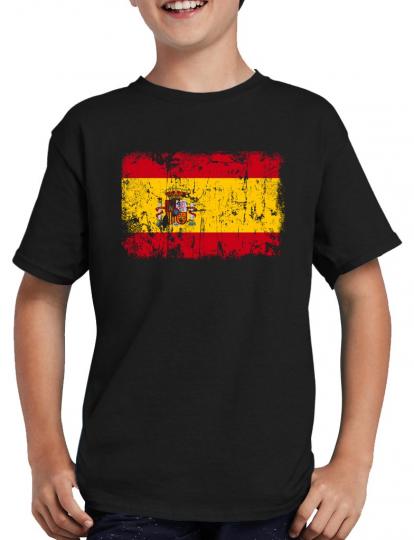 Spanien Vintage Flagge Fahne T-Shirt 