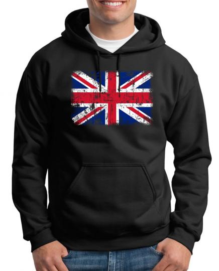 Union Jack Vintage Flagge Fahne Kapuzenpullover 