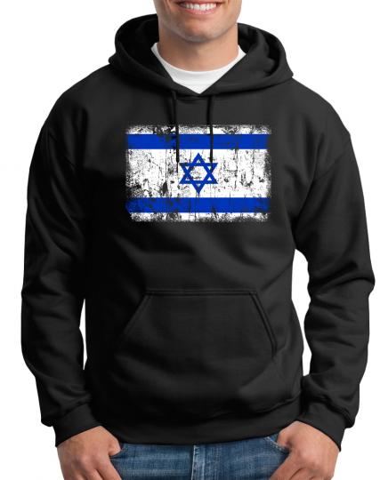 Israel Vintage Flagge Fahne Kapuzenpullover 