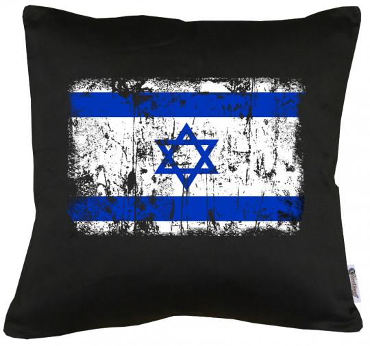 Israel Vintage Flagge Fahne Kissen mit Füllung 40x40cm 