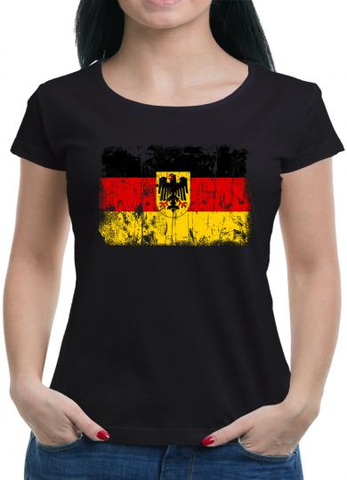 Deutschland BRD Vintage Flagge Fahne T-Shirt 