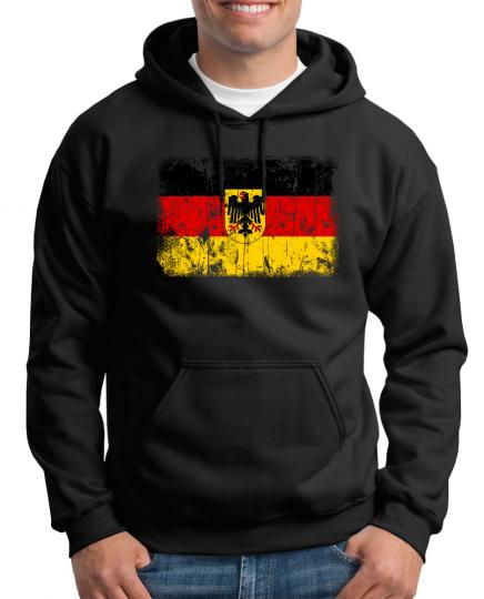 Deutschland BRD Vintage Flagge Fahne Kapuzenpullover 