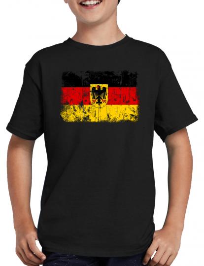 Deutschland BRD Vintage Flagge Fahne T-Shirt 
