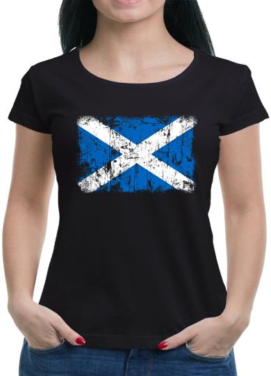 Schottland Vintage Flagge Fahne T-Shirt M