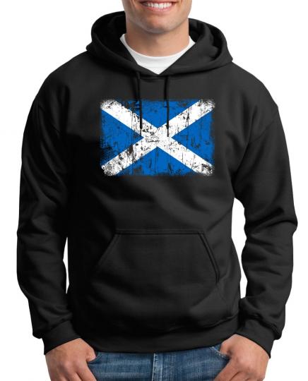 Schottland Vintage Flagge Fahne Kapuzenpullover 