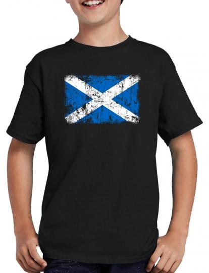 Schottland Vintage Flagge Fahne T-Shirt 