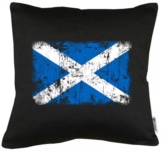 Schottland Vintage Flagge Fahne Kissen mit Füllung 40x40cm 