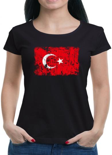 Türkei Vintage Flagge Fahne T-Shirt 