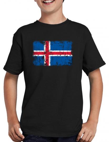 Griechenland Vintage Flagge Fahne T-Shirt 