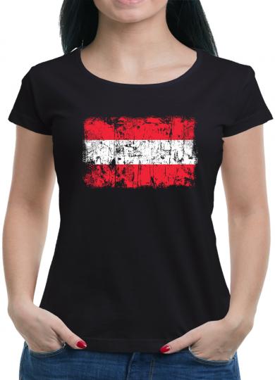 Österreich Vintage Flagge Fahne T-Shirt 