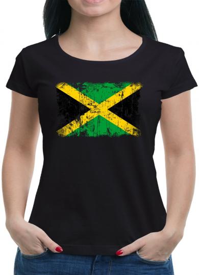Jamaika Vintage Flagge Fahne T-Shirt 
