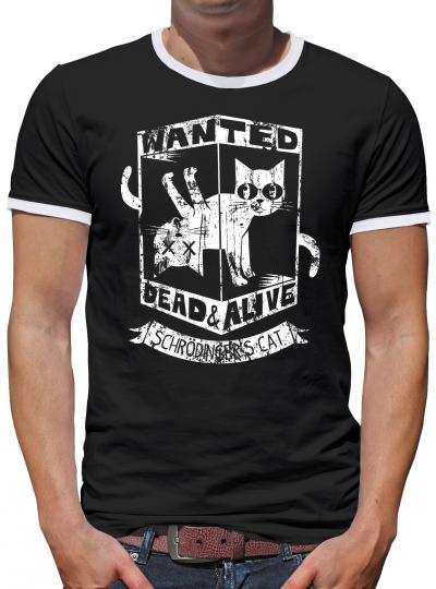 Dead or Alive Cat Kontrast T-Shirt Herren 
