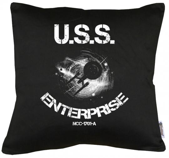 USS Enterprise Kissen mit Füllung 40x40cm 