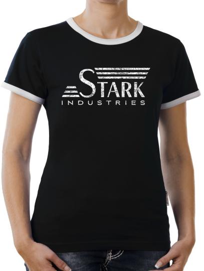 TLM Stark Industries Retro Kontrast T-Shirt Damen 
