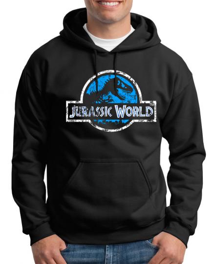 Jurassic World Distressed Logo Kapuzenpullover XXXL