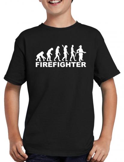 Evolution Firefighter Feuerwehrmann T-Shirt 