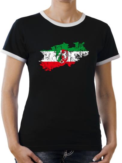 TLM Nordrhein Westpfalen Bundesland Kontrast T-Shirt Damen 