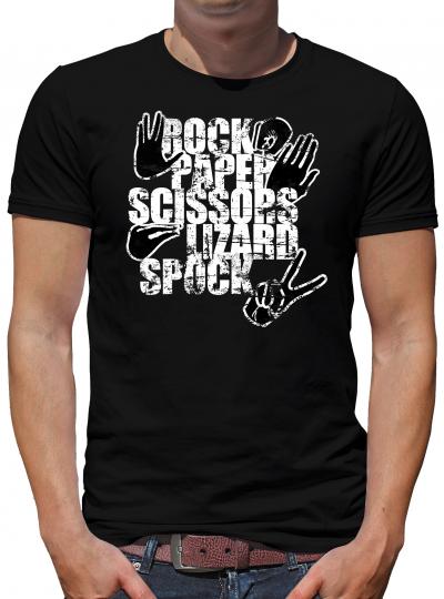 Rock Paper Scissors Lizards Spock Tab T-Shirt 