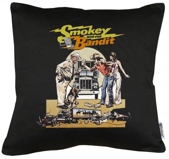 Smokey and the Bandit Kissen mit Füllung 40x40cm 