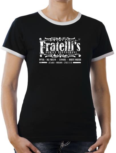 TLM Fratellis Familien Restaurant Kontrast T-Shirt Damen 