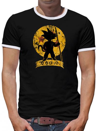 Super Son Goku Kontrast T-Shirt Herren 