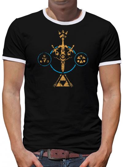 Hyrule Experience Kontrast T-Shirt Herren 