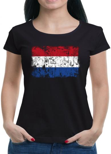 Niederlande Holland Vintage Flagge Fahne T-Shirt 
