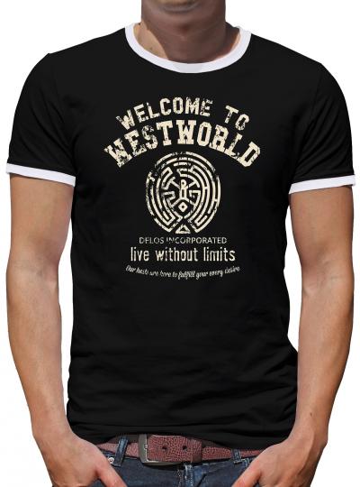 Welcome to Westworld Kontrast T-Shirt Herren 