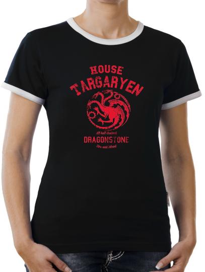 TLM House Targaryen Kontrast T-Shirt Damen 