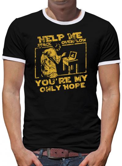 Help me Kontrast T-Shirt Herren 