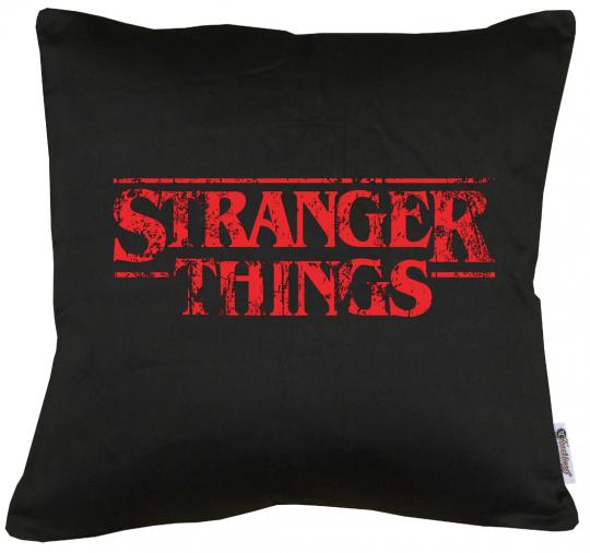 Stranger Logo Things Kissen mit Füllung 40x40cm 