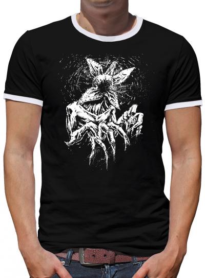 Stranger Demogorgon Things Kontrast T-Shirt Herren 