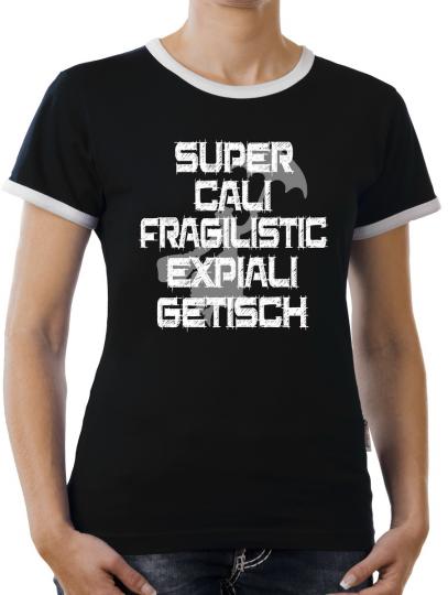 TLM Mary Supercalifragiliticexpialigetisch Poppins Kontrast T-Shirt Damen 