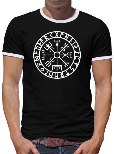 Wikingerkompass Kontrast T-Shirt Herren 