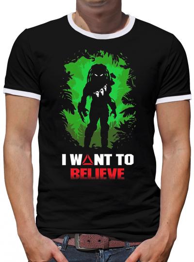 Predator I want to believe Kontrast T-Shirt Herren 