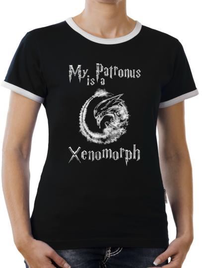 TLM My Patronus is a Xenomorph Kontrast T-Shirt Damen 