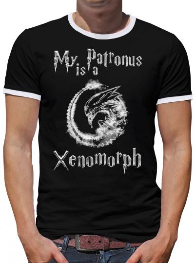 My Patronus is a Xenomorph Kontrast T-Shirt Herren 