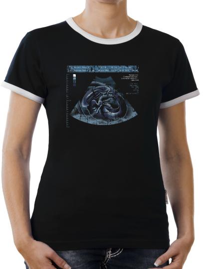 TLM Ripley X-Ray Alien Kontrast T-Shirt Damen 