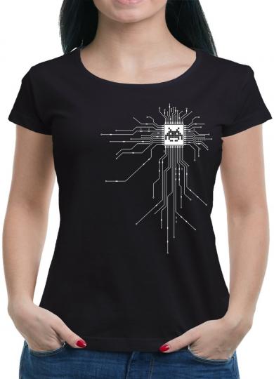 Nerd CPU Cyborg Computer Chip T-Shirt 