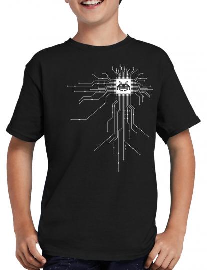 Nerd CPU Cyborg Computer Chip T-Shirt 