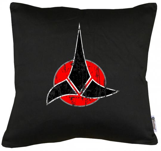 Klingonen Symbol Kissen mit Füllung 40x40cm 
