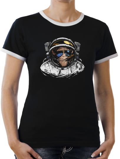 TLM Chimpanzee outer Space Kontrast T-Shirt Damen 