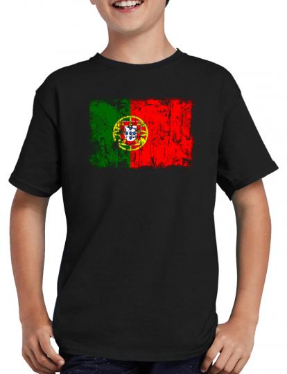 Portugal Vintage Flagge Fahne T-Shirt 