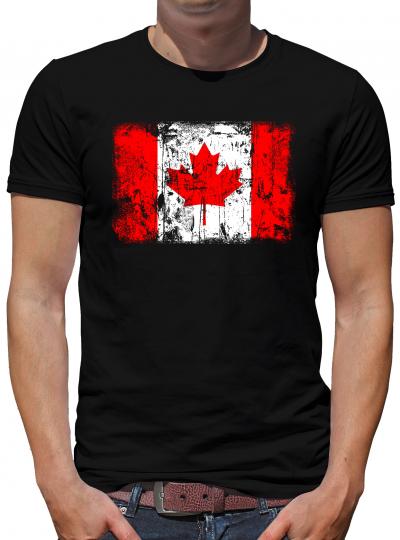 Kanada Vintage Flagge Fahne T-Shirt 