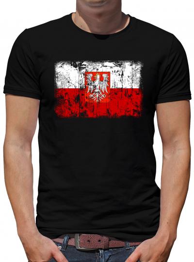 Polen Vintage Flagge Fahne T-Shirt 
