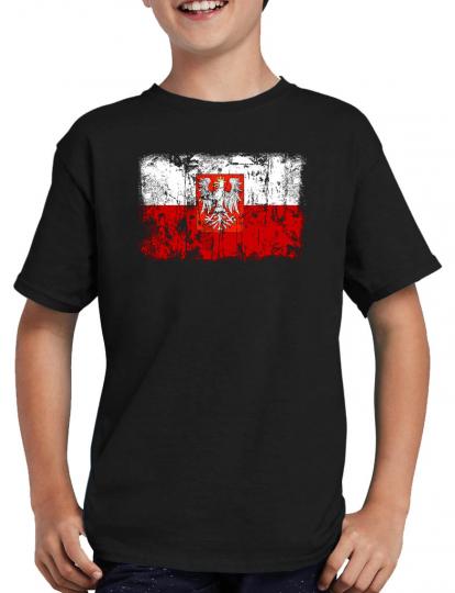 Polen Vintage Flagge Fahne T-Shirt 