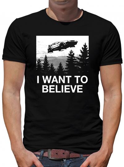 I want to believe Delorean T-Shirt XL